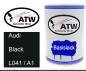 Preview: Audi, Black, L041 / A1: 500ml Lackdose, von ATW Autoteile West.